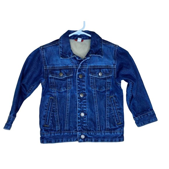 Baby Gap Denim Jean Jacket Snap Toddler 5 Years RN54032 Classic Blue - Picture 1 of 8
